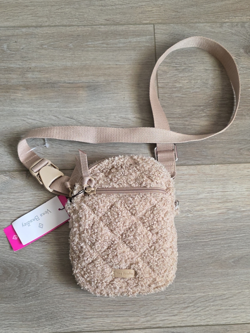 Vera Bradley Tan Sherpa Crossbody/Belt Bag